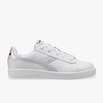 Diadora Game P Gs Girl Biele / Fialove - Detske Tenisky